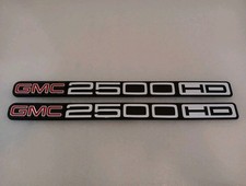 GMC 2500 HD EMBLEMS BADGE DECAL OEM **PAIR**