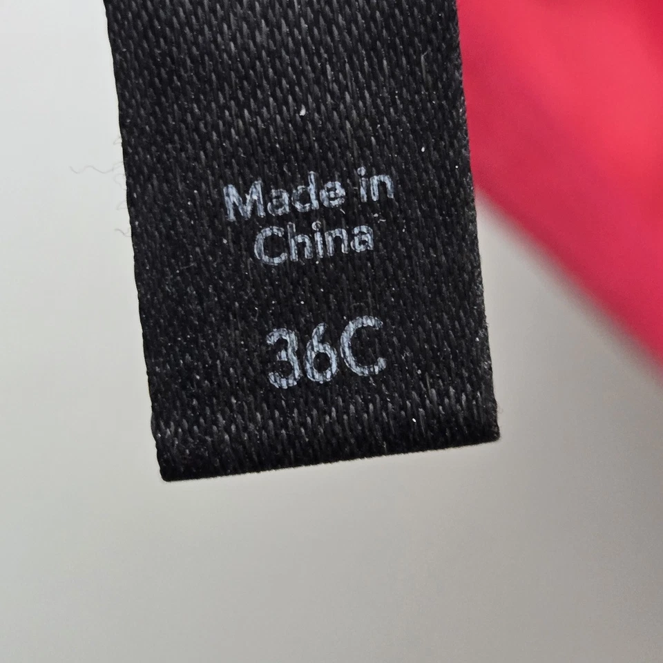 Sujetador Jockey Mujer 36C Rojo Camiseta Con Aros Correa Ajustable LEER Foto 4 de 4