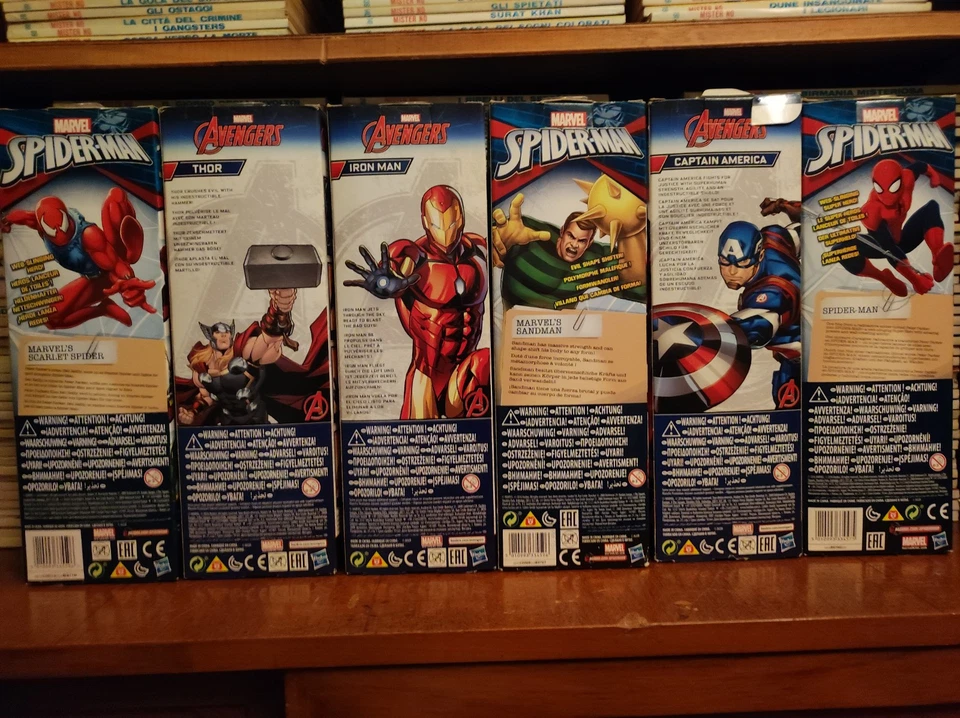 LOTTO 6 PERSONAGGI ACTION FIGURE MARVEL AVENGERS : TITAN HERO SERIES HASBRO 30CM - Immagine 4 di 4