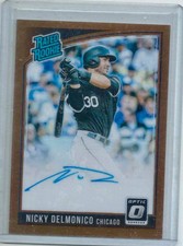 2018 Panini Donruss Optic - Rated Rookie Signatures Nick Delmonico #RRS-ND...