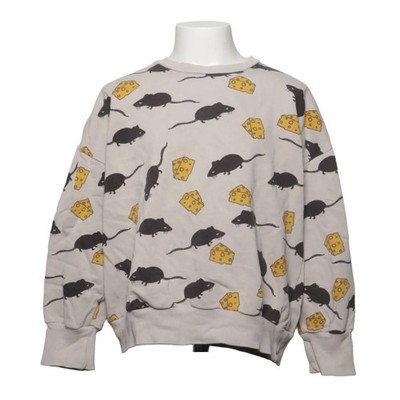Mini Rodini, Sweatshirt, Größe: 128/134, Beige/Schwarz/Gelb, Baumwolle #xTn