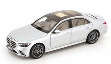 NOREV - MERCEDES-BENZ S-Class AMG-Line 2021 Shiny Silver - 1/18 - NOREV...