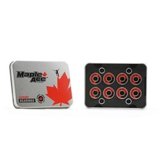 608-RS Skateboard, Inline Roller Skate, Scooter 8 Bearings Red Rubber Sealed