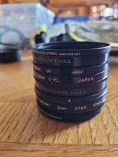 Lot Of 7 Pieces Camera Lenses Tiffen Campro BW USED