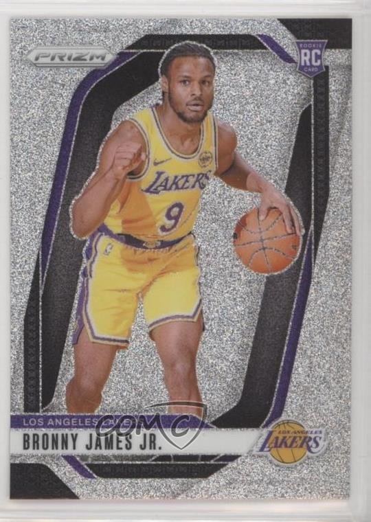 2024-25 Panini Prizm Glitter Prizm Bronny James Jr #243 Rookie RC 13p4