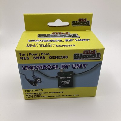 Old Skool Universal RF Unit For Nintendo NES SNES And Sega Genesis NEW IN BOX