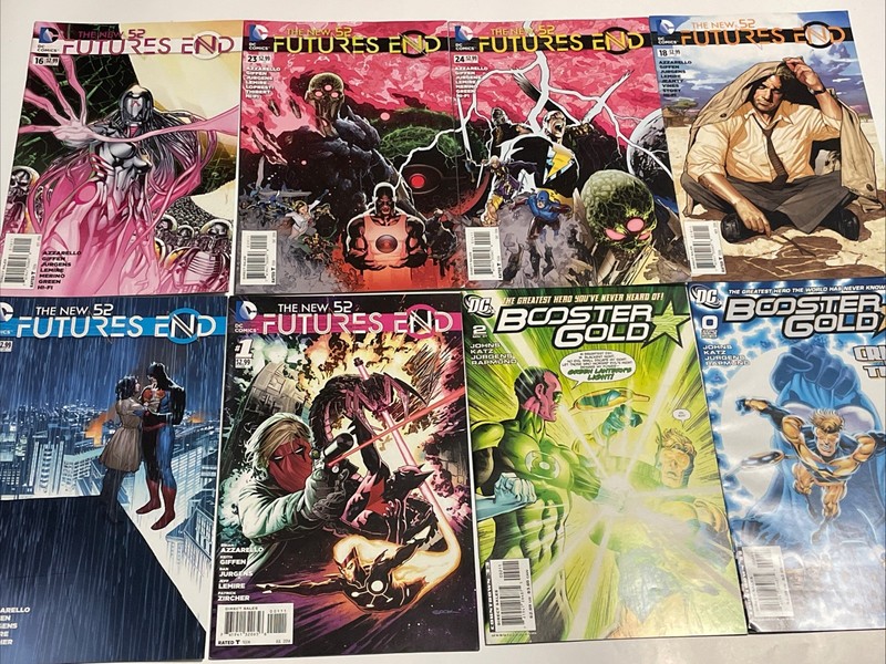 Comic Book Lot Of 8 Books, The New 52 Futures End, Booster Gold