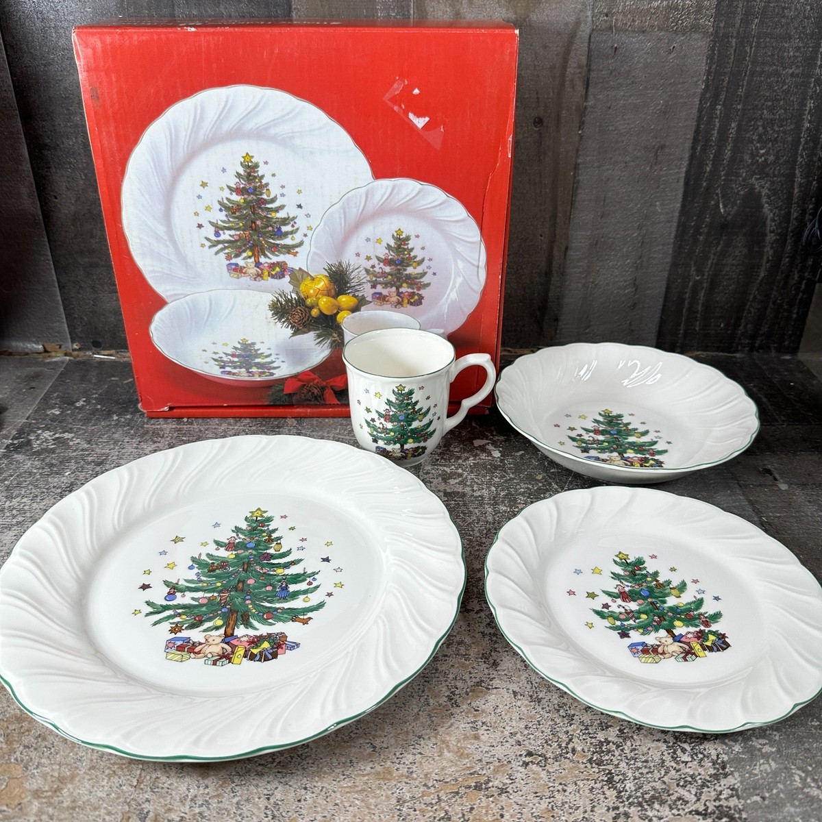 Serving Tray Happy Holidays Nikko Christmas Dishes NIKKO Happy