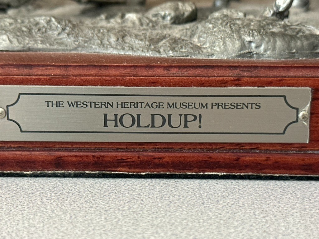 Franklin Mint Western Heritage Museum Stagecoach The Holdup Pewter