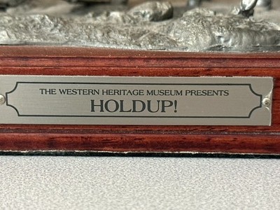 Franklin Mint Western Heritage Museum Stagecoach The Holdup Pewter