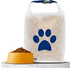 (re)zip Large Roll Top Pet Food Storage Bag 40-Cup, BPA-Free, Food-Grade, Pet...