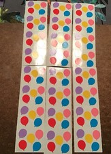 mrs. grossman's stickers Vtg 1981 Colorful Party Balloons 6 Sheets 120 Stickers