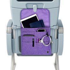 Airplane Pocket Organizer | Tray Table Cover | In Flight Seat Back Organizer ...