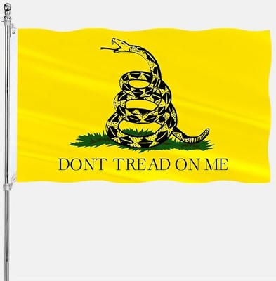 Dont Tread On Me Flag 3x5 Gadsden Flag Double Sided Outdoor Heavy Duty 3 Ply