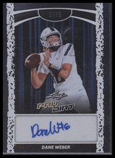 2026 Leaf Paydirt #BA-DW2 Dane Weber Base Auto Platinum #/15