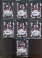 2024 Topps Chrome UEFA UCC Ethan Nwaneri Black Lazer RC Rookie Auto Lot Of 7