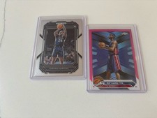Prizm Draft Jordan Hawkins RC + Topps Chrome Richard Hamilton Pink UCONN