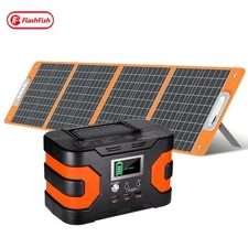 Flashfish EA150 Solar Generator Portable Li-ion 166Wh 150W With 100W Solar Panel