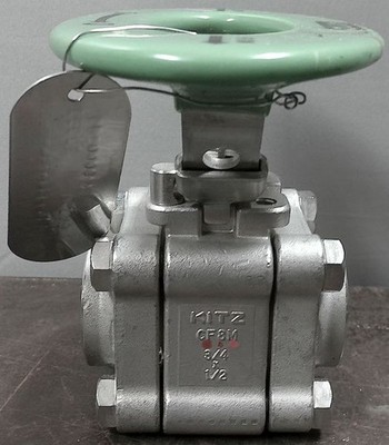 KITZ ¾  1500 WOG CF8M, 3 PIECE BALL VALVE ¾  X ½  FIG: AKU3THZM-FS0, 3 PIECE SOC