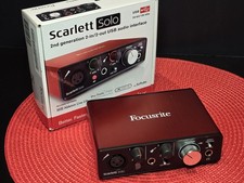 Focusrite Scarlett Solo 2nd Gen USB Audio Interface W/ Box - Nice