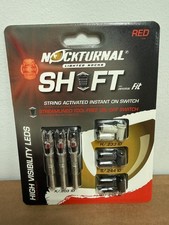 New Nockturnal Shift Universal Fit Red Lighted Nock 3pk Nt-830