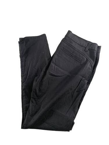 Pants 26 SWY Denim Womens Black Chino Straight Leg Stretch Twill USA on J 2%