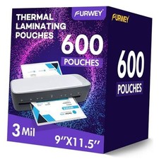 600 Pack Laminating Sheets, 3 Mil, 9 x 11.5 Inches Thermal Laminating Pouches