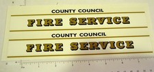 Pair Triang Fire Department Truck Sticker Set TG-005