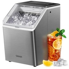 Silonn Ice Cube Maker 44 Lbs Day, 24 Cubes In 13 Minutes, Self Cleaning