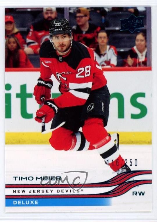 2025-26 Upper Deck Extended Series Deluxe 116/250 Timo Meier #577 3yd