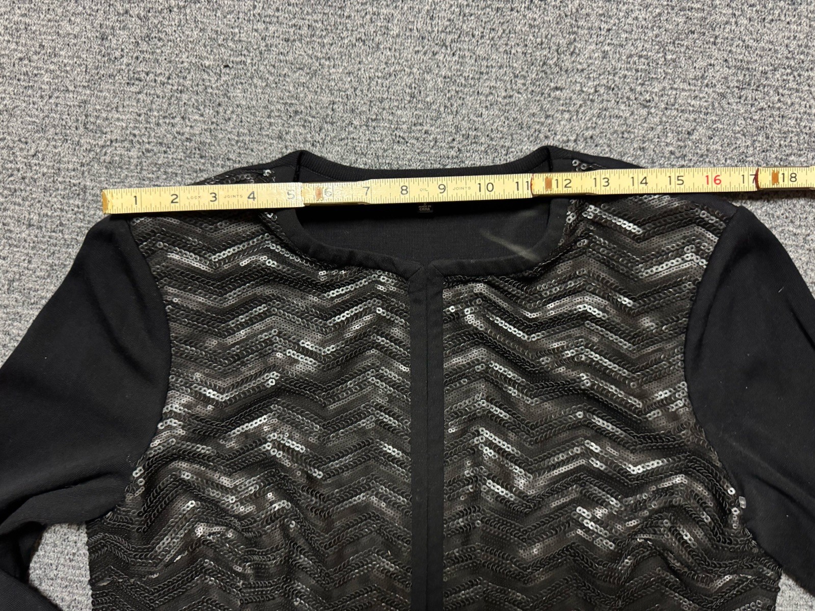 MISOOK sequin-front knit evening jacket long slee… - image 9