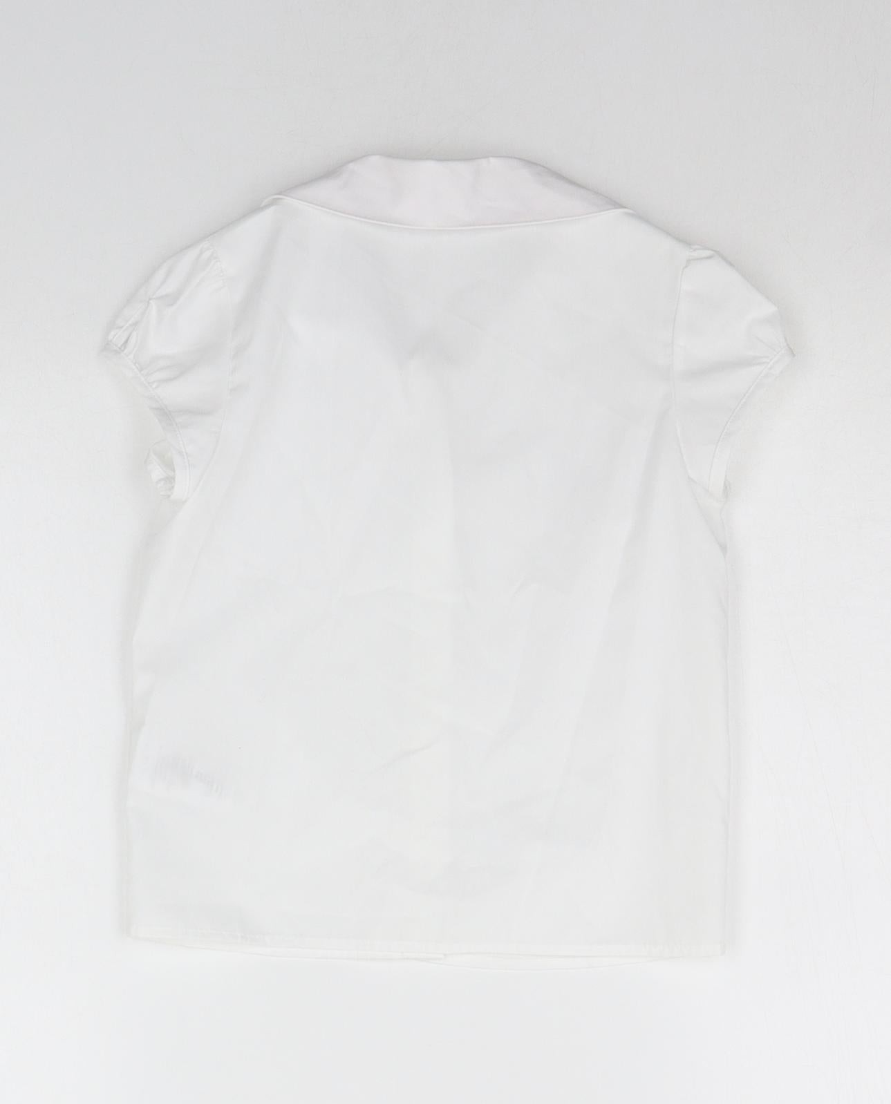 George Girls White   Basic Button-Up Size 4-5 Years image 2