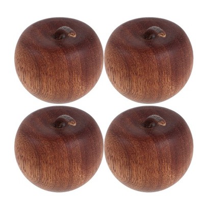4 Pcs Holzornamente Mit Apfelaroma Diffusor Aromatherapie-Öldiffusor Aus