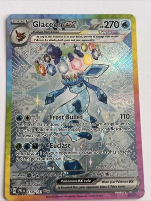 Pokémon TCG Karte Glaceon EX Prismatic Evolutions 150/131 NM