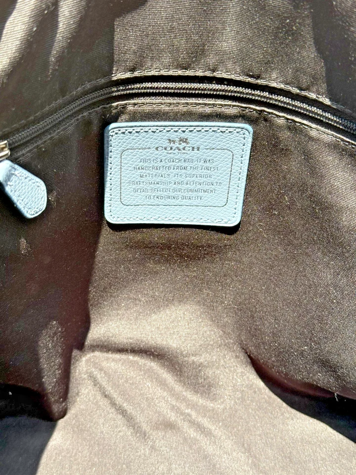 Bolso de hombro Coach Taylor con estampado floral de flora aciano - azul Foto 2 de 4