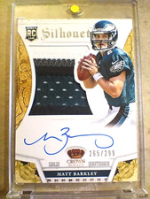 2013 Matt Barkley Crown Royale Rookie Silhouettes Autograph Patch RC /299 🔥🔥🔥