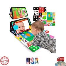 Portable Baby Crinkle Mirror with 3D Animal Patterns - Engaging Play for Infants