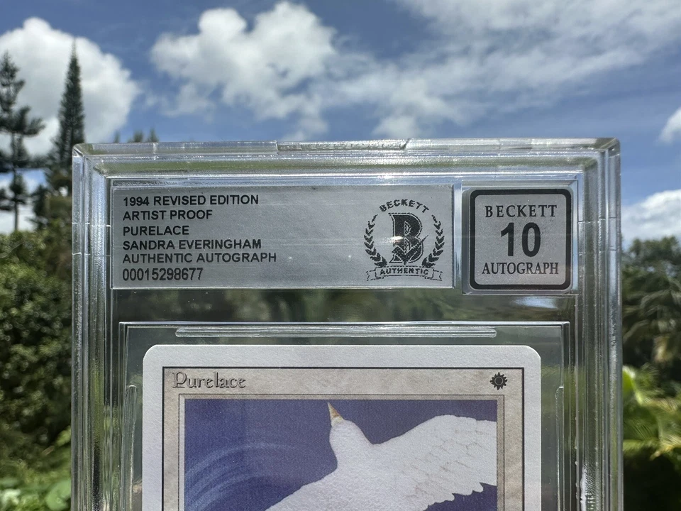 PURELACE, ARTIST PROOF, REVISED, 1994 MTG, SANDRA EVERINGHAM, BAS 10! - Image 3 of 3