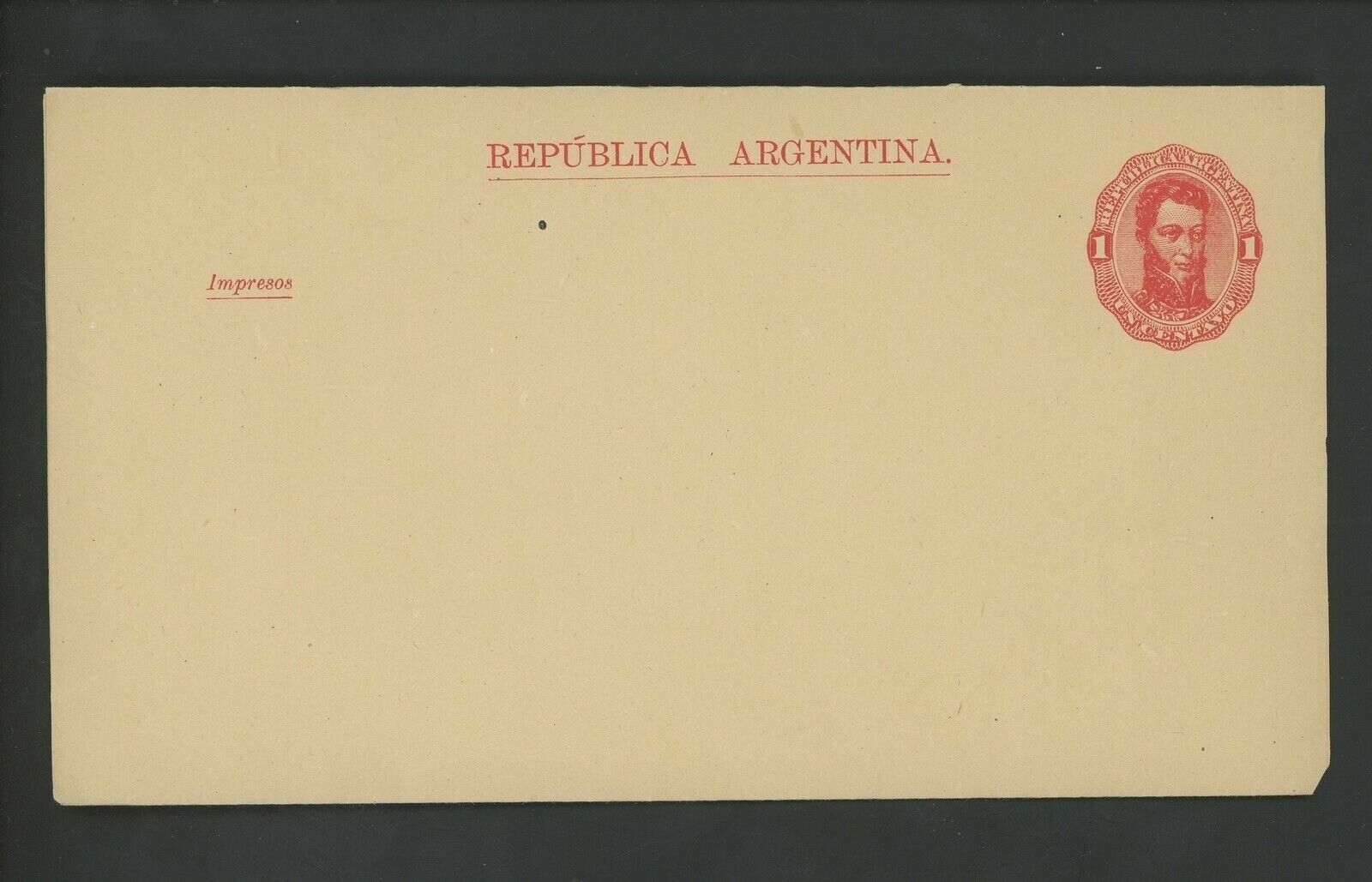 Postal Stationery Argentina H&G #E3 Vintage Max 73% OFF 1880 wrapper postal Surprise price