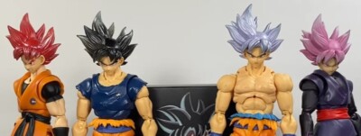 Dragon Ball S.H. Figuarts Kong Studio Goku Ultra Instinct & rose  4 hair Kit