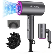 Hair Dryer, NEXPURE 1800W Professional Ionic Blow Dryer for Hair Care, Powerful