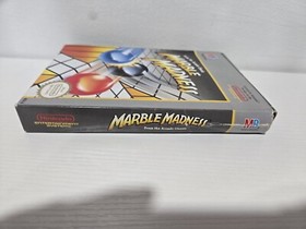 Marble Madness (Nintendo NES, 1985) w Box, manual and sleeve! Authentic!  Tested
