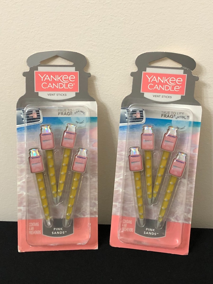 2- Yankee Candle Vent Clips Air Freshener Pink Sands