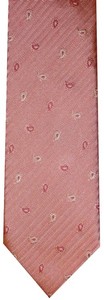 NWT-BRIONI-LIGHT-amp-DARK-MAUVE-PINK-HERRINGBONE-PAISLEY-100-SILK-NECK-TIE