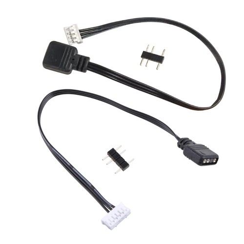 For Coolmoon Fan Controller Adapter Cable 4Pin/6Pin to 5V ARGB 3Pin Converter