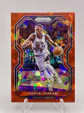 2020-21 Panini Prizm Basketball Pascal Siakam Red Cracked Ice #134 Raptors