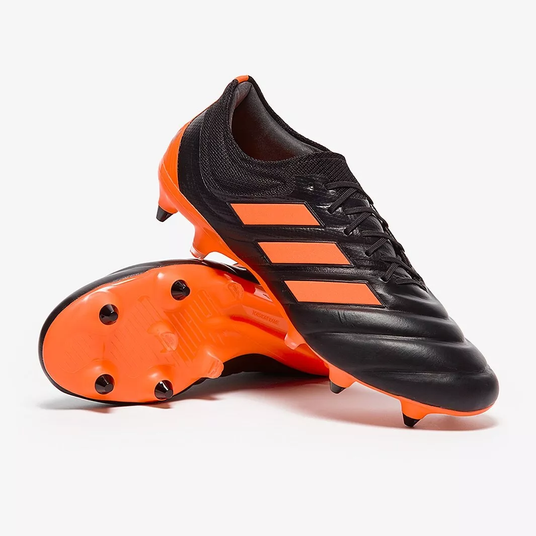 ADIDAS COPA 20.1 SG SOCCER CLEATS EH0890 BLACK SIGNAL ORANGE MENS SIZE 7