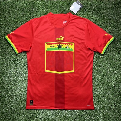 NEW 2022 Ghana Jersey Shirt Kit Red Away Puma World Cup