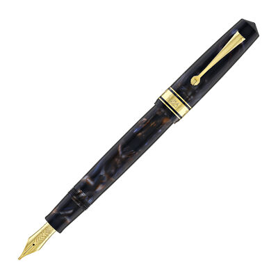 Omas Bologna Fountain Pen in Galassia with Gold Trim - Fine - NEW in Box