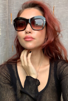 Authentic Tom Ford Tortoise Brown Gradient Oversized Women display picture 3